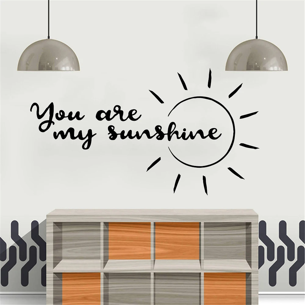 

Hot You Are My Sunshine Wall Sticker Removable Wall Stickers Diy Wallpaper For Children Home Decoration Accessories