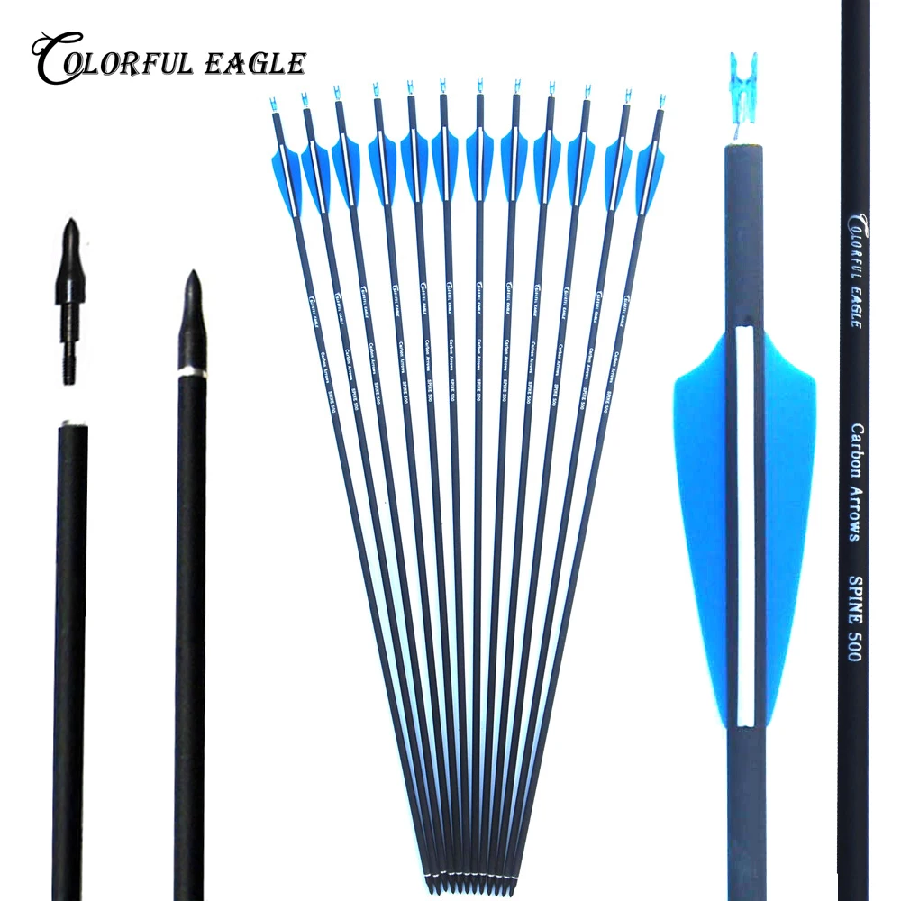 Replacement Arrowheads for Recurve //Compound Bow 31 inch Archery Carbon Arrows