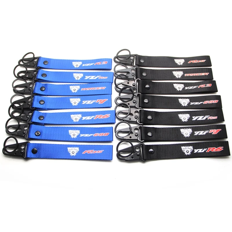 

For Yamaha R15 TRACER YZF R1 R3 R6 R25 YZF600 Motorcycle Car Key Chain Woven Key Ring Tag Label Chain