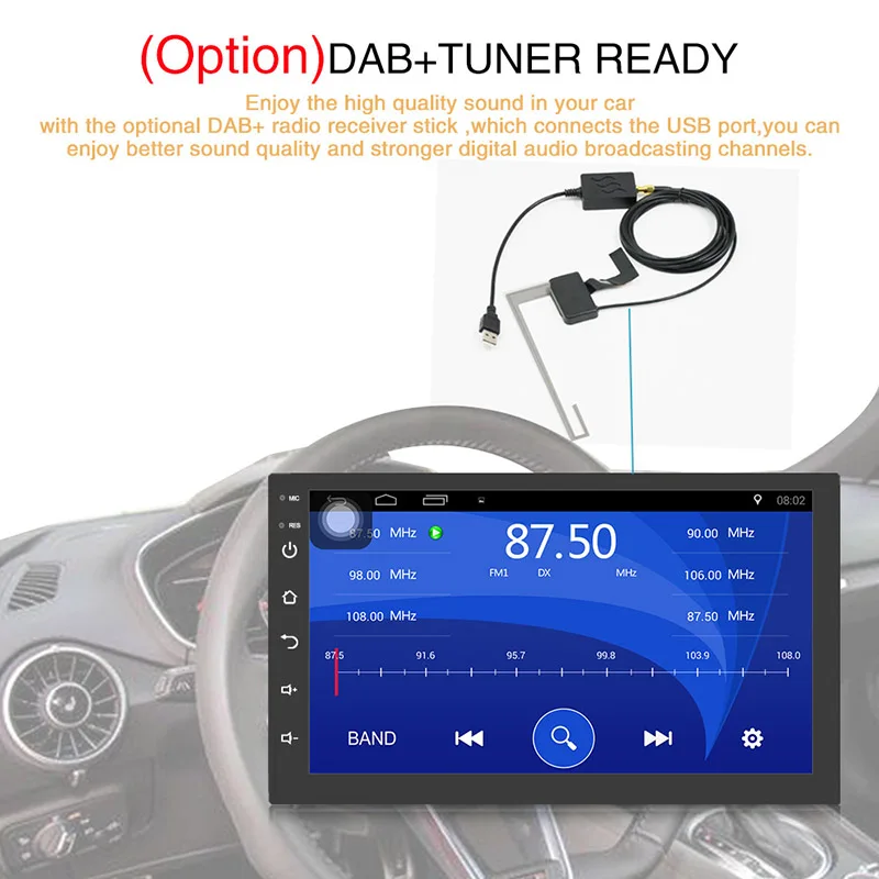 

7 Inch Screen Car GPS Navigation WiFi Stereo MP5 Player FM Radio Universal High Definiton OUJ99