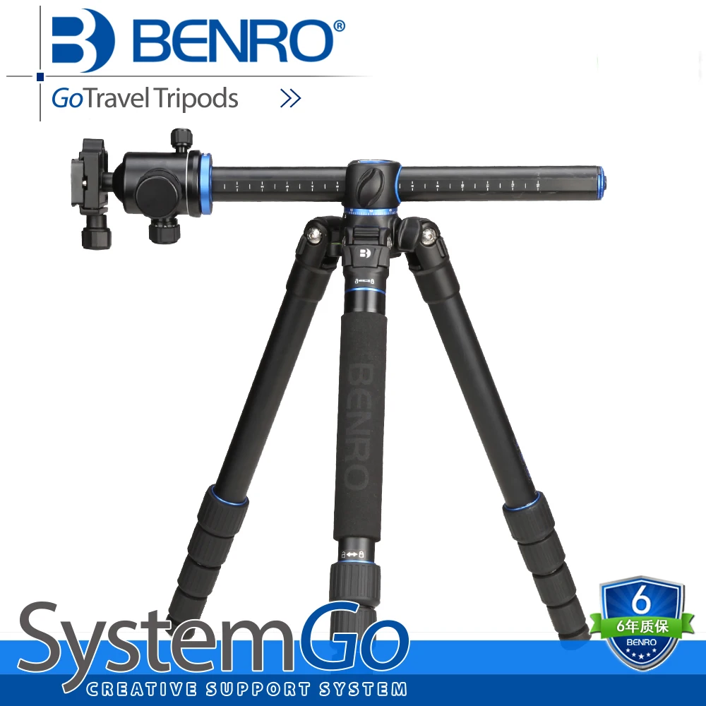 Benro GA268TB2 алюминиевый штатив, профессиональный штатив для камеры с шариковой головкой поперечный центральный Колонный стабильный Кронштейн Мобильный штатив