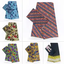 Горячая высокого качества искусственный шелк Африканский принт ткань нигерийская Анкара африканская восковая печать! YB01