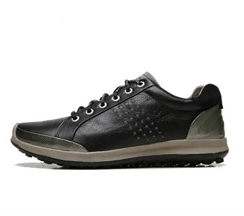 

ECCO Men Casual Shoes Golf Shoes Men Elastic Band Walking Men Leather Shoes 151514 39-44