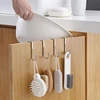 S-Shape 304 Stainless Steel Cabinet Door Multifunctional Hook Towel Hanger Hat Coat Storage Rack For Kitchen Bathroom Organizer 3