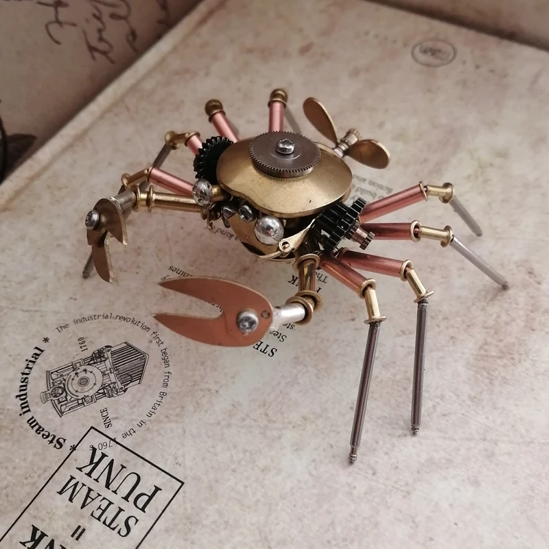 スチームパンクメカニカルカニフルメタル手作り創造的工芸品 - AliExpress