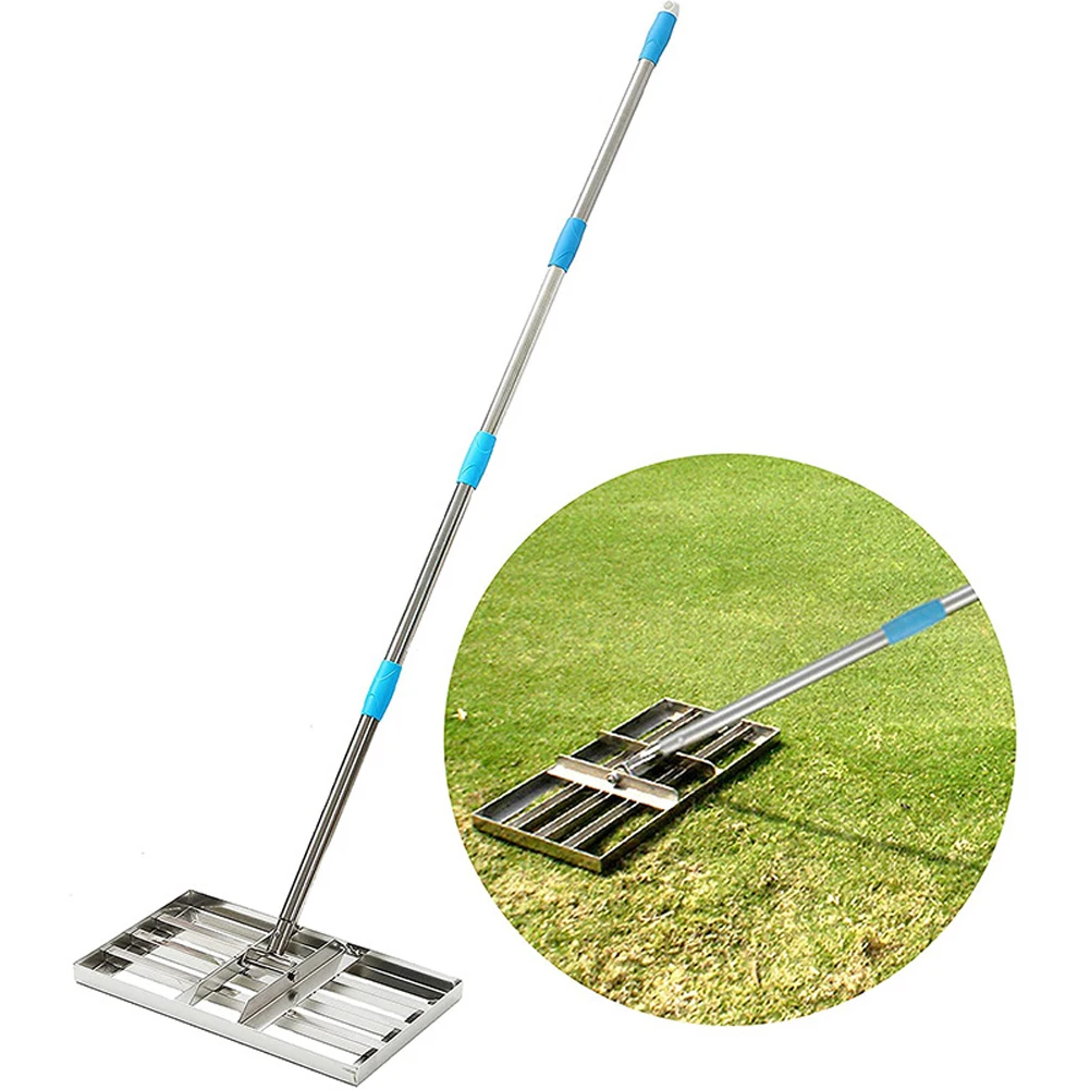 Lawn Leveling Rake Stainless Steel Leveling Tool Length Adjustable Sand