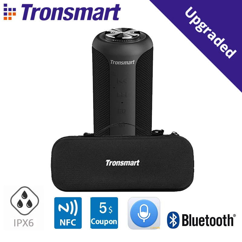 [Новейшая версия] Динамик Tronsmart T6 Plus улучшенная версия Bluetooth 40 Вт портативный