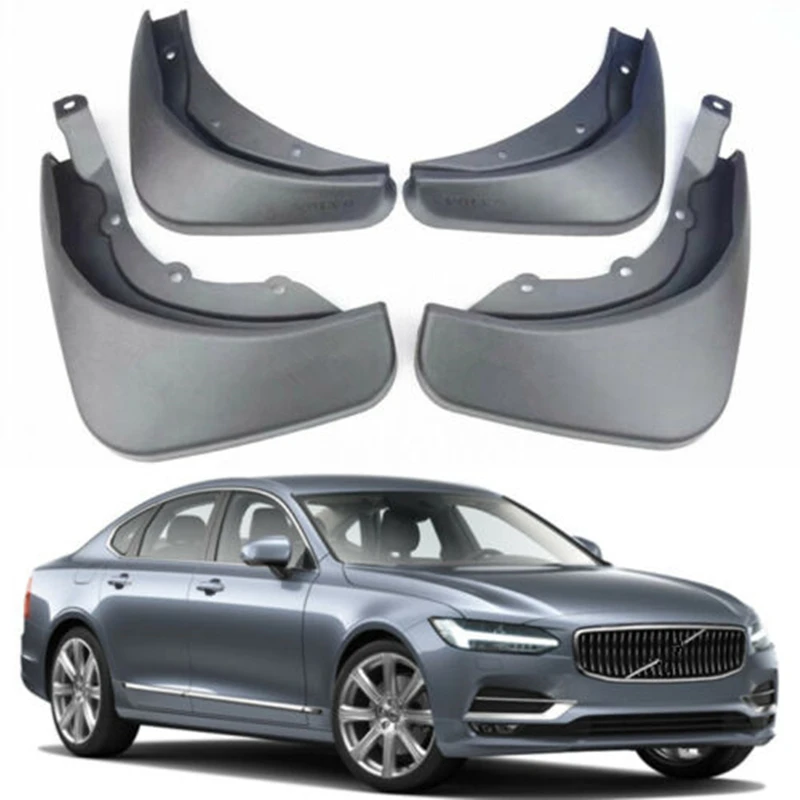 Украшение автомобиля спереди и сзади Брызговики подходят для- Volvo S90 4 шт./компл