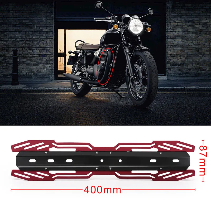 Universal Motorcycle Exhaust Muffler Pipe Guard Heat Shield Cover Protector Stainless Steel