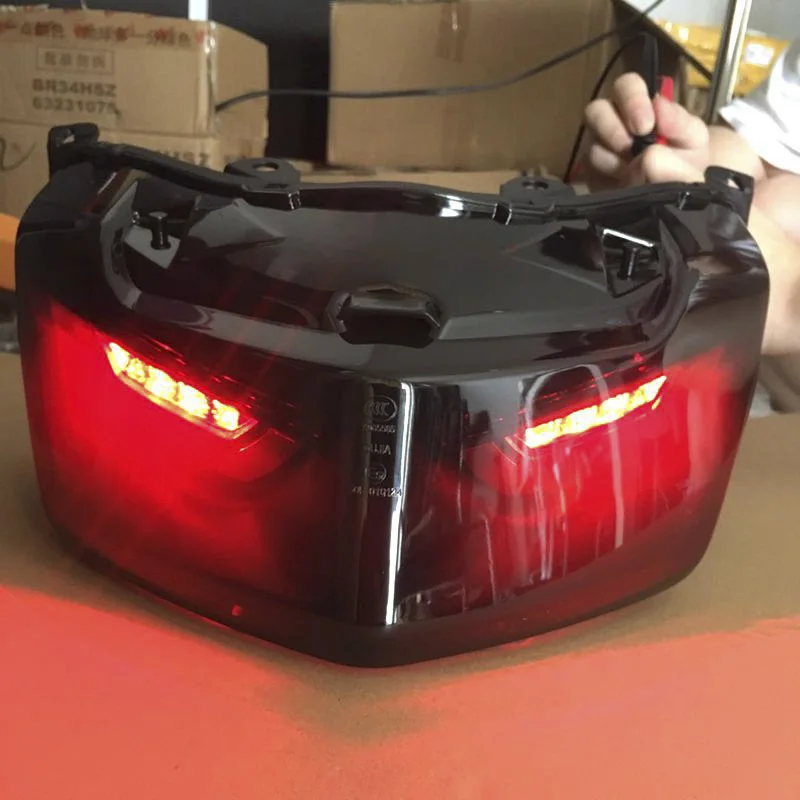 US $85.04 For Yamaha Nmax155 Nmax 155 20162019 LED 12V Moto Brake Tail Light Taillight Rear Lamp Integrated Turn Signal Scooter Accessory