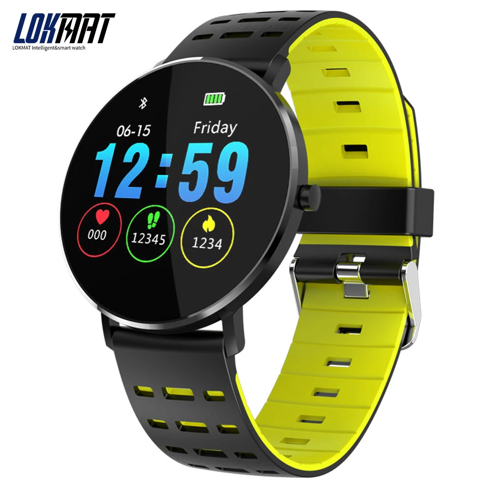 

LOKMAT Outdoor Sport Pedometer SmartWatch Fitness Tracker Heart Rate 5ATM Waterproof Bluetooth Information Reminder Smart Watch Men For Ios Android