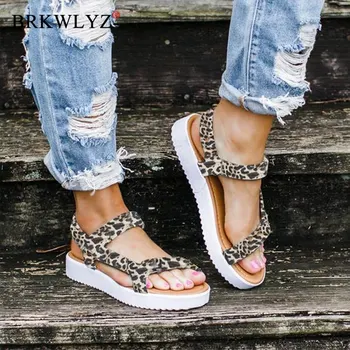 

Summer Soft Slip Sandals 2020 New Women Buckle Strap Foam Sole Durable Sandals Ladies Outdoor Casual Beach Shoe Zapatos De Mujer