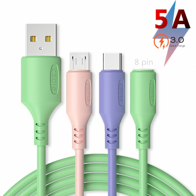 5A 3 in 1 Cable Super Fast Charging USB For Huawei P30 P20 P10 Mate 20Pro Charger Type-C Android Phone | Мобильные телефоны и
