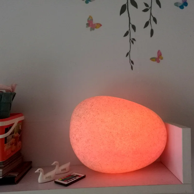 L32 * W24 * H17cm светодиодный Булыжный Камень лампы светятся в темноте illuminatetd лампы накаливания освещения для Кофе бар нарядная одежда