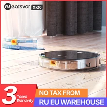 NEATSVOR X520 6000Pa ssania odkurzacz Robot, zamiatanie mokre niewykorzystanych środków, aplikacji mapy nawigacji, automatyczne ładowanie podłogi i czyszczenie dywanów Robot