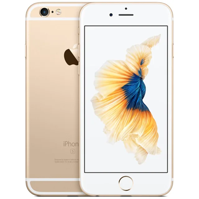 Apple iPhone 6S Plus, разблокированный смартфон, 5,5 дюймов, Apple A9, двухъядерный, 16 ГБ/64 Гб/128 ГБ rom, камера 12 МП, IOS, телефоны с отпечатками пальцев - Цвет: Золотой