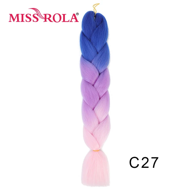 New Colors Synthetic Glowing Hair Twist Braids Ombre Color For white Women Braiding Hair Extensions Jumbo Braids KaneKalon Hair C27