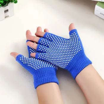 

3Pcs/lot New Cotton Half-finger Yoga Gloves Men Women keep Warm Winter High Quality