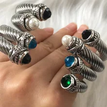 DB2163 Fashionable Korean 925 adjustable elastic steel bracelet