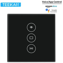 Teekar WiFi умный занавес переключатель Smart Life Fr Электрический моторизованный занавес жалюзи рольставни работа с Alexa Google Home черный