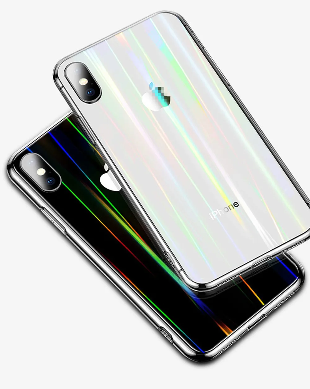 Cong плата прозрачный Аврора закаленное стекло чехол для iPhone X XR XS MAX 6 фотоаппаратов моментальной печати 7S 8S Plus для huawei P30 P30 Pro для samsung S10