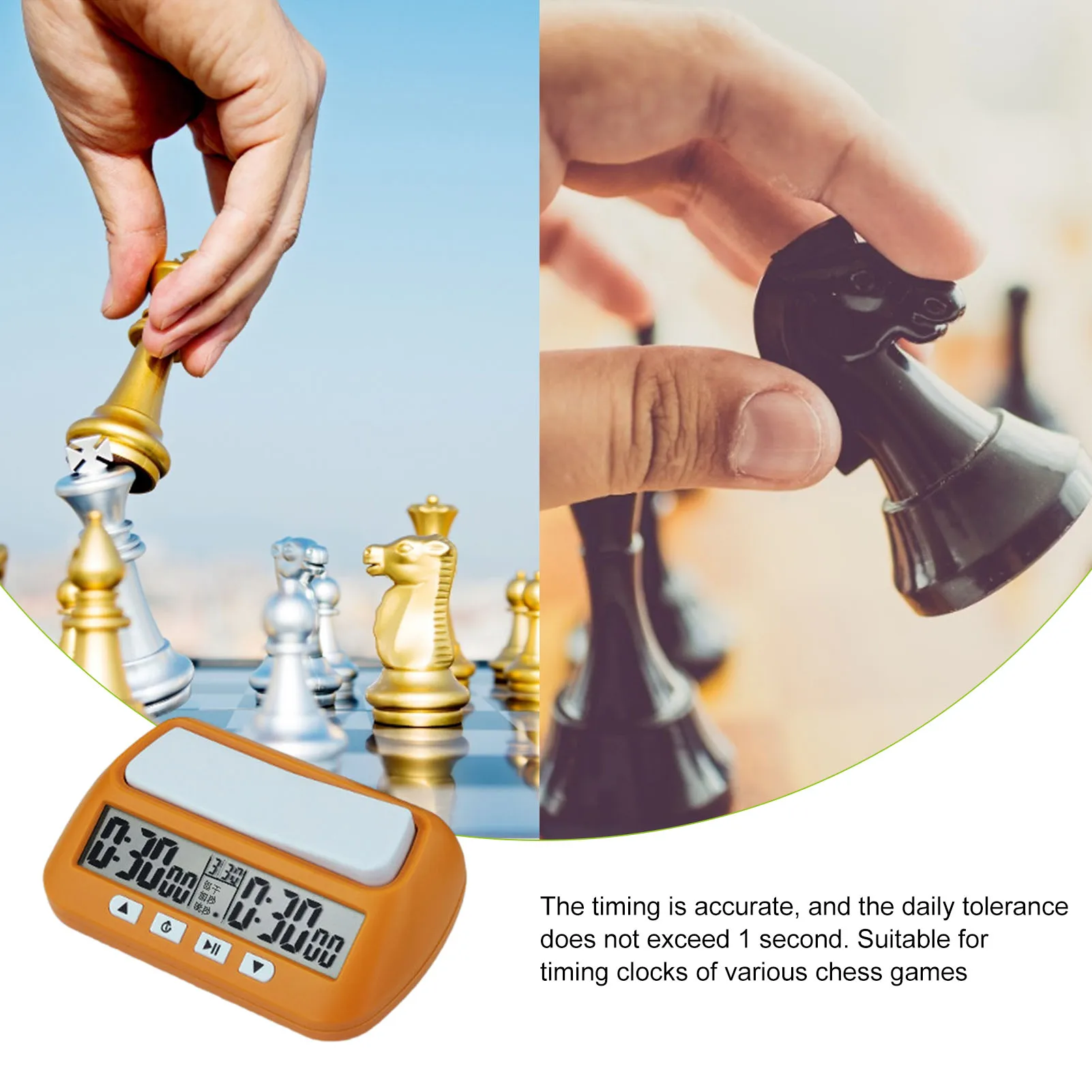 Chess Clock Board Games Digital Watch Count Up Down Timer Digital Chess Timer With Alarm Function Competition Board Game Clock 4