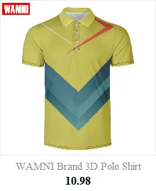 WAMNI Tennis Fashion Polo 3D рубашка Спортивная рубашка с отворотами плюс размер брендовые футболки-поло одежда футболки Топы Прямая поставка