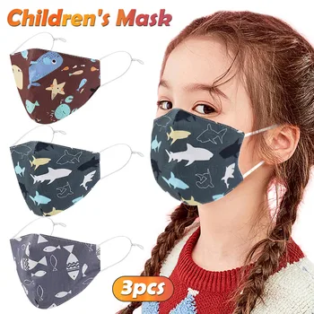 

50PCS Christmas Face Mask mascarillas desechables For Children Students Face Masks Washable Reusable Face Shield mondmasker