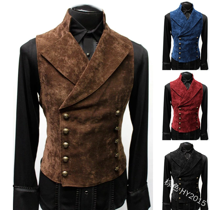 Cosztkhp新男のファンタジー服中世チュニックルネッサンスベストアップ上着eif Warriorコート上着海賊服 Aliexpress