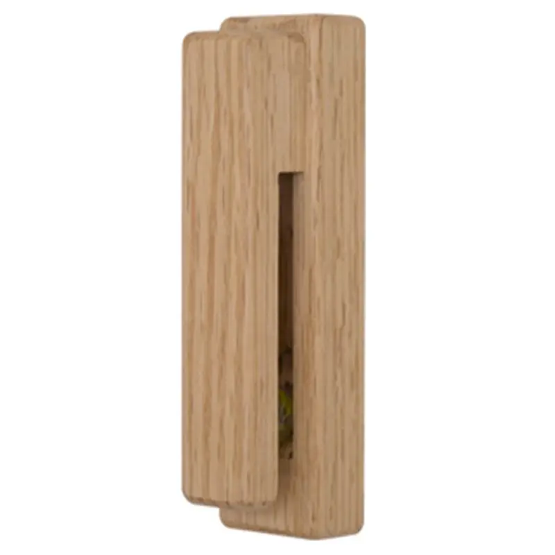 Hot XD-Rustic Wood Towel Hooks Wall Mount Storage Hanger Cap Rack Strip Home Decor Organization Bathroom Kitchen Knobs Oak