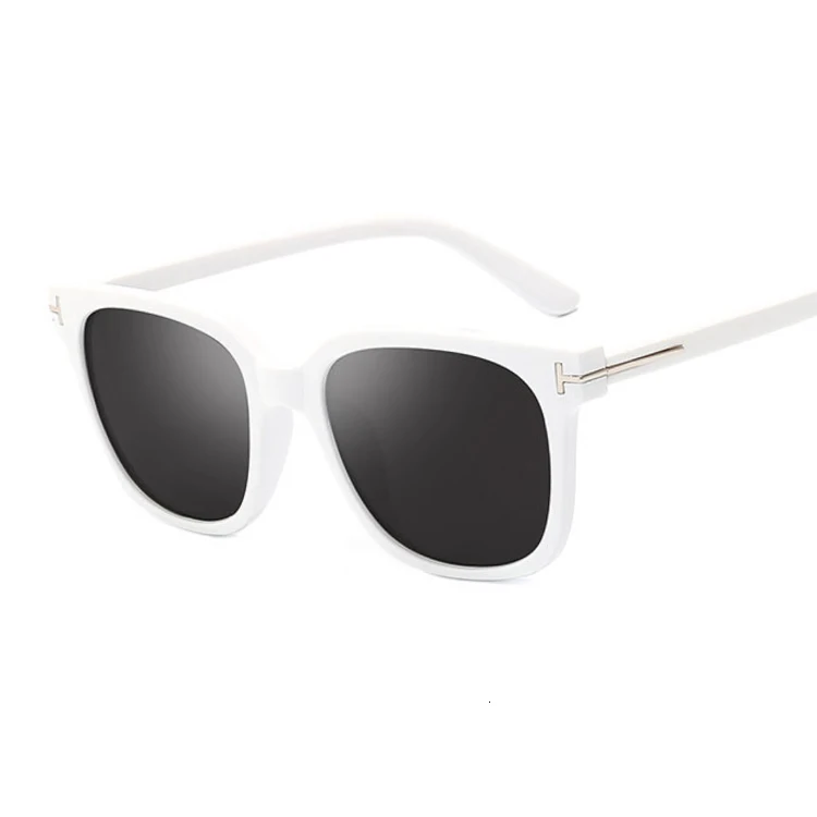Модные Кошачьи Глаза Солнцезащитные очки женские роскошные брендовые дизайнерские винтажные Кошачьи Глаза Солнцезащитные очки женские Ретро полная оправа Oculos De Sol Feminino - Цвет линз: White Gray
