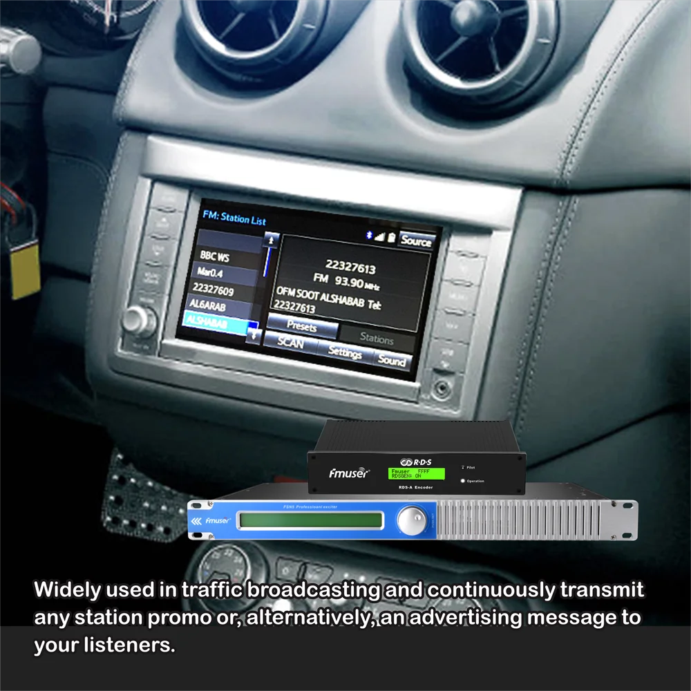 Трансмиттер радиовещания 150 Вт RDS FM 87 108 МГц DP100 двухполюсная антенна