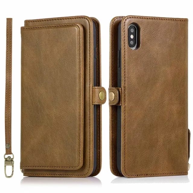 Flip Case for Huawei P20 PRO Leather Cover Business Gifts Wallet with Extra Waterproof Underwater Case 