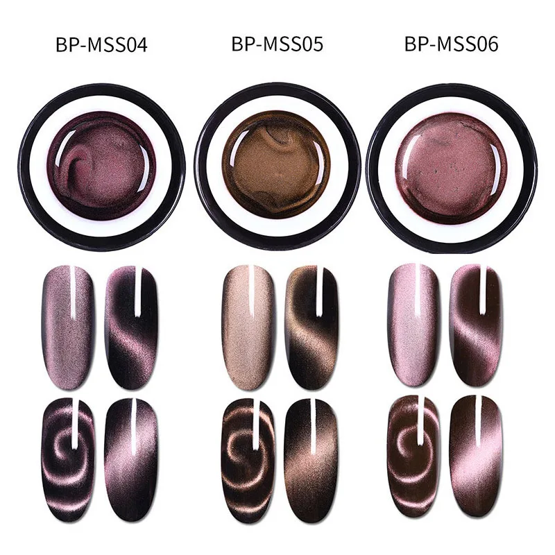 Set 18 BORN PRETTY 5D Гель-лак для ногтей с эффектом «кошачий глаз» 5 мл Магнитный замачивающий УФ гель-Лаки звездное небо нефритовый эффект лак черная основа - Цвет: Set 18