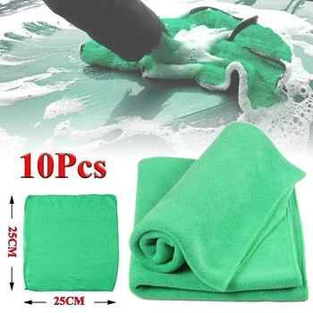 

10pcs 25X25cm Car professional Wash Microfiber Towel Car Care Polishing Wash Towels Strong Plush Washing Drying Towel