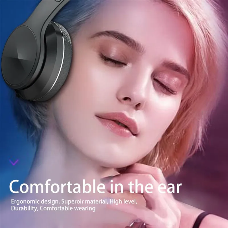 Безпроводные Bluetooth беспроводные блютуз наушники Складные портативные стерео наушники проводные с микрофоном FM регулируемая поддержка TF карта для мобильного телефона ПК twsA8
