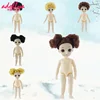 Adollya DIY Girls Toys 16cm Fashion Dolls For Girls 1/6 Doll BJD Body Make-up 3D Eyes And Have wig Beautiful Nude Baby Dolls