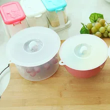 3 шт прозрачная многоразовая пленка для холодильника, крышка для чаши, силиконовая пищевая пленка, уплотнительная крышка, кухонные гаджеты, универсальная крышка