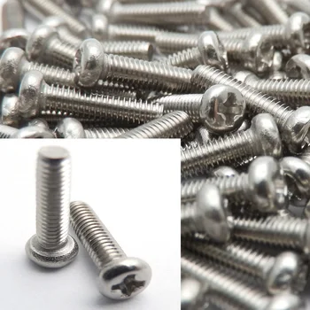 

200 pcs/lot M 1.2 1.4 1.6 2 M2.5 Mini Screw Stainless Steel Cross Pan Head Micro Small Mini Screw