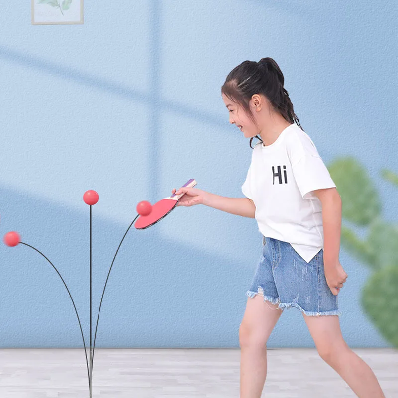 

Elasticity Flexible Shaft Ping Pong Training Device of Self-Exercise Useful Product Single Person of Self-Exercise Children Tabl