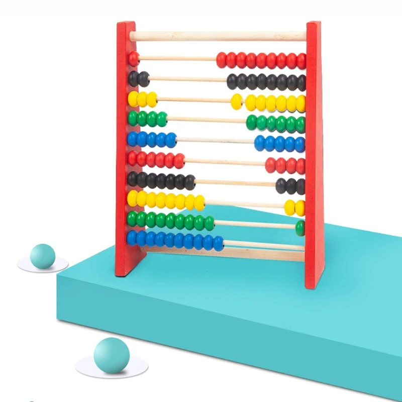 1 Pc Wooden Children's Educational Toys for 3-6 Year Olds Hand-eye Coordination for Kids Mathematics Wooden Abacus 5