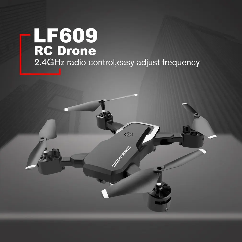 LF609 2,4G Wifi FPV Радиоуправляемый Дрон с камерой 0.3MP/2.0MP бесщеточный Радиоуправляемый квадрокоптер RTF складной 3D флип удерживающий головной убор дропшиппинг