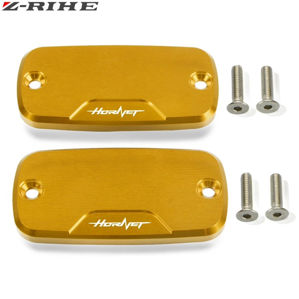 CNC алюминиевая передняя крышка резервуара для Honda Hornet 900 Hornet 600 CB600F CB 600F 1998- Аксессуары для тормозов мотоциклов - Цвет: Gold  2piece