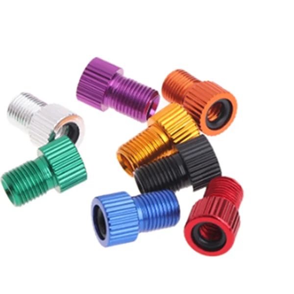 4PCS Aluminum Alloy Bike Valve Adapter Convert Presta To Schrader Valve Bicycle Pump Air Nozzle Tube Tools Bicycle Accessories bicycle valve adapter,bicycle valve accessories,bicycle valve tool