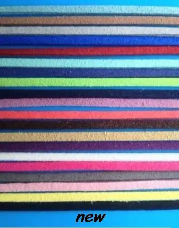 

f45elity 100M 3mm x 1 5mm Multicolor brown Flat Faux Suede Korean Velvet Leather Cord DIY string Rope For Bracelet Thread