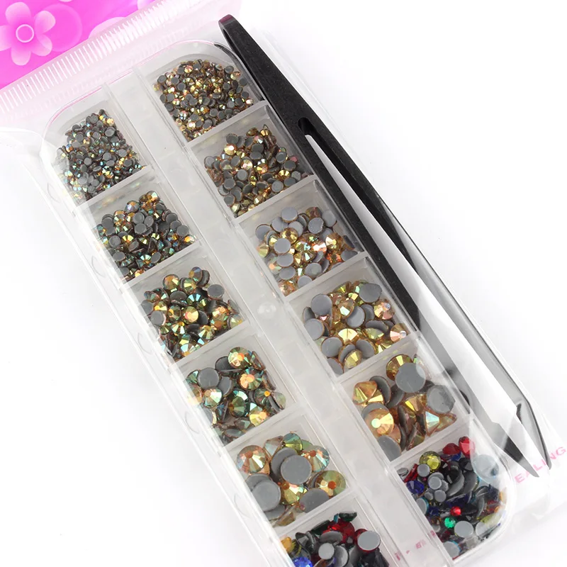 Mix Size Hot Fix Rhinestone Kit 45 Colors 6 Sizes Glass Crystal Iron on  Rhinestone Box Set for Garment Clothing Accessories - AliExpress