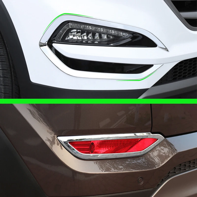 4 шт. хромированный абажур для Hyundai Tucson 2015 2016 2017 2018 | Автомобили и мотоциклы