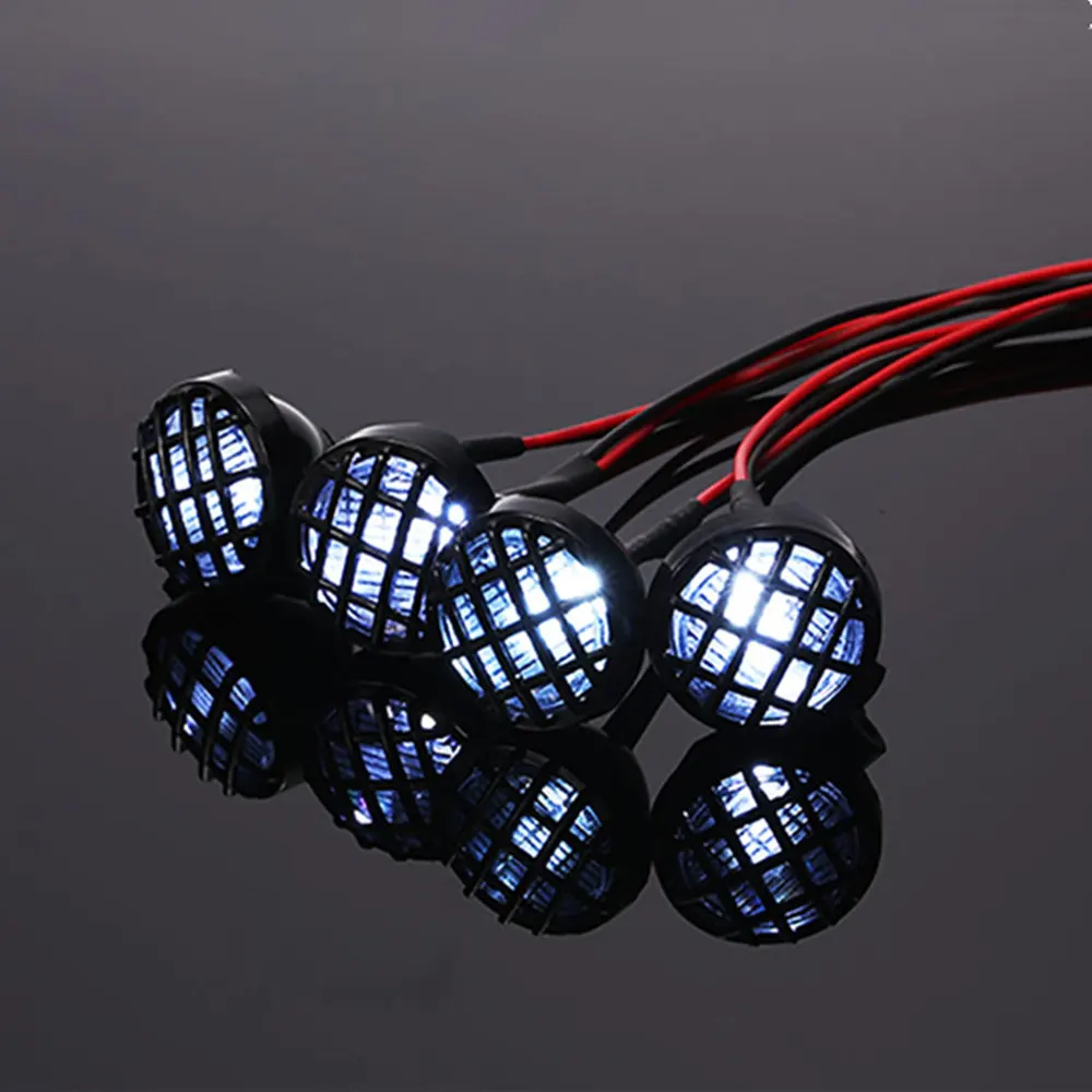 Rc 1/10 Car Crawler Truck Roof Front Mounted Bodyshell Spot with LED Lights 22mm for Traxxas HSP  AXIAL 