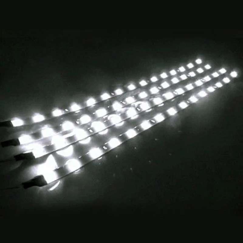 white 12V 30 см супер яркий светодиодный дневной светильник Водонепроницаемый 5050 SMD авто декоративная Гибкая 18 светодиодный 300 светодиодный полоса противотуманная фара - Испускаемый цвет: white