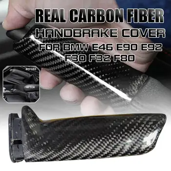 

Real Carbon Fiber Handbrake Brake Handle Cover Handbrake cover FOR BMW E46 E90 E92 F30 F32 F80